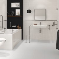 K11-0041 ETIUDA Раковина-65 для людей з обмеженими фізичними можливостями з отв. (1 сорт) CERSANIT-С Україна фото 3