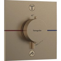 15572140 HG ShowerSelect Comfort E Зовнішня частина термостата на 2 споживачі, brushed bronze (1 сор HANSGROHE