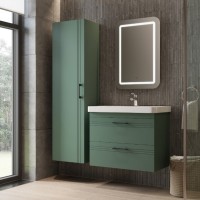 454080E Urbanis Тумба 80см з раковиною та чорними ручками, смарагдова (1 сорт) Devit фото 7