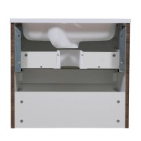 4208 Тумба Акцент консольна з раковиною умивальником Альфа 80 см ,  каштан (1 сорт) Аква Родос фото 6