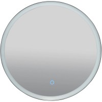 27301 Lorenzo Дзеркало 70 см сенсор з підсвіткою, колір чорний (1 сорт) Аква Родос фото 2