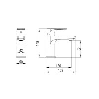 47565162 UNIVERSAL Набір змішувачів (Змішувач для ванни, для раковини, донний клапан, ручний душ, шл Devit фото 1