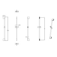 47565162 UNIVERSAL Набір змішувачів (Змішувач для ванни, для раковини, донний клапан, ручний душ, шл Devit фото 3