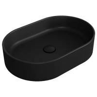 FO02  Folio Раковина овальна накладна, чорна матова (1 сорт) SIMAS фото 3