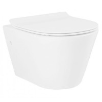 8320020 TOPIC Унітаз підвісний без обідка + супертонка кришка soft close (2уп) (1 сорт) Primera фото 1