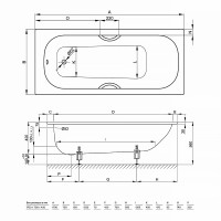 2945-000 Bette Form Ванна із шумоізоляцією 1700x700, сталь, біла (1 сорт) Bette фото 2