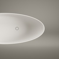 VABELLOS/00 BELLA OVO Ванна окремостояча 170*80 см з литого (штучного) каменю Silkstone, з інтегрова PAA фото 4