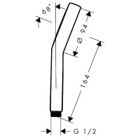 28033000 HG Activera Select S Ручний душ 95 2jet EcoSmart, хром (1 сорт) HANSGROHE фото 2