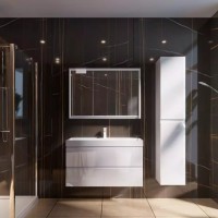 753170W FRAME Пенал 170см білий глянець (1 сорт) Devit фото 2