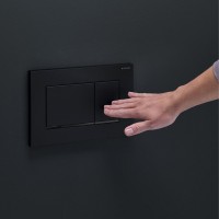 115.883.16.1 Sigma20 square Клавіша змиву, подвійний змив, легкоочисна поверхня, чорний мат/чорний ( Geberit фото 4
