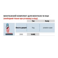 V.ANE.50 Annea профіль для встановлення в нішу (1 сорт) Ronal фото 1