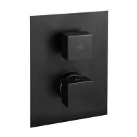 LEQ518NO/M  LIGHT Змішувач для душу термостатичний прихованого монтажу, чорний мат. (1 сорт) Paffoni