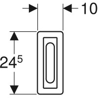 L60301000 LEHNEN Поручень настінний дугообразний, нерухомий 60см, нержавіюча сталь (1 сорт) KOLO фото 3