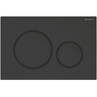 115.882.16.1 Sigma20 round Клавіша змиву, подвійний змив, легкоочисна поверхня, чорний мат/ чорний ( Geberit фото 3