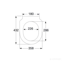 9M78S101 SUBWAY 3.0 Кришка тонка SC/QR, хром (1 сорт) VILLEROY  BOCH фото 1