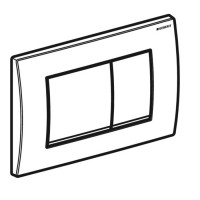 115.137.46.1 Delta20 square Клавіша змиву з подвійним змивом: Матовий хром (1 сорт) Geberit промо