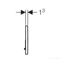 115.770.DT.5 Sigma01 round Клавіша змиву, подвійний змив, колір латунь (1 сорт) Geberit фото 1