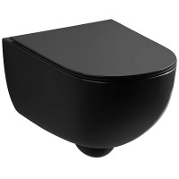 003 709 008 PIN Унітаз підвісний, без обідка(-Rimless), колір Nero gloss (1 сорт) NIC Design