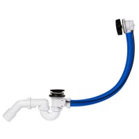 STY-536-A-B Styron Автоматичний сифон для ванни, довжина переливу 530мм,  колір чорний мат (1 сорт) Styron