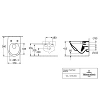 4670T901 Subway 3.0  унітаз+ кришка Slim Soft Close, білий (1 сорт) VILLEROY  BOCH фото 3