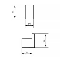 GW05 55 04 03 Pompei Гачок, нержавіюча сталь, чорний мат. (1 сорт) GENWEC фото 1