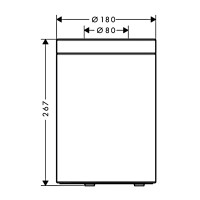 42872340 Axor Universal Корзина для сміття, Brushed Black Chrome (1 сорт) Axor фото 1