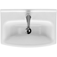 K119-079Умивальник меблевий CERSANIA 55 ONE HOLE з отвором для змішувача, з переливом, білий глянець MITO фото 1