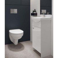 K119-078 Умивальник меблевий CERSANIA 50 з отвором для змішувача, з переливом, білий глянець (коробк MITO фото 4