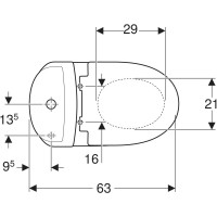 L89206200 Runa Унітаз-компакт підлоговий, вертикальний випуск, бачок 3/6л, нижній підвід води, сидін KOLO фото 2