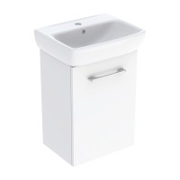 502.746.00.1 Комплект раковини Geberit Selnova Square з шафкою, одні двері 45см, Білий (1 сорт) Geberit