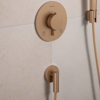 28882140 HG FixFit Fine S Шлангове підключення, brushed bronze (1 сорт) HANSGROHE фото 3