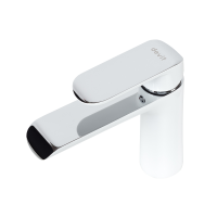 43111141W IVEN Змішувач д/раковини з донним  клапаном  01011100, хром/білий (1 сорт) Devit фото 2