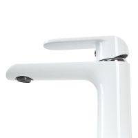 43111141W IVEN Змішувач д/раковини з донним  клапаном  01011100, хром/білий (1 сорт) Devit фото 1