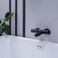 LIG 023 NO Light exclusive  Змішувач для ванни з ручним душем, чорний (1 сорт) Paffoni фото 7