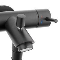 LIG 023 NO Light exclusive  Змішувач для ванни з ручним душем, чорний (1 сорт) Paffoni фото 3