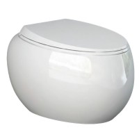 CLOWC1446AWHA CLOUD Унітаз підвісний, безобідковий, білий глянець (1 сорт) RAK Ceramics фото 1