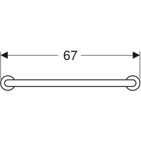L1000602 KOLO Поручень прямий 600мм, хвиляста поверхня (1 сорт) KOLO фото 3
