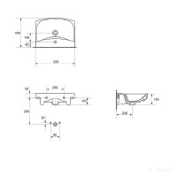 CARINA Раковина-55 з отв. (1 сорт) CERSANIT-С Україна фото 1