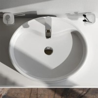 MFAWCC20561WG Func Раковина накладна, овал з базою під змішувач., 56 см, колір білий глянець ( (1 со AM.PM фото 2