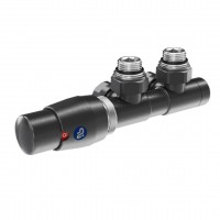 602100000VTLC12  Комплект термостатичної арматури Z15 DUAL кутовий (лівий), графітовий (1 сорт) INSTAL PROJEKT