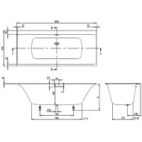 UBQ180SBW2DV-RW Subway 3.0  Ванна 1800х800, білий матовий (1 сорт) VILLEROY  BOCH фото 1