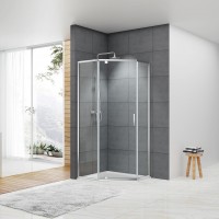 FEN0140 ART 2.0 Кабіна душова, п'ятикутна, розпашна, хром, 900*900, без піддона, скло прозоре (1 сор Devit