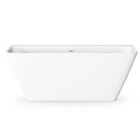 VAQUAWAS/00 QUADRO WALL Ванна пристінна 160х76 см з литого (штучного) каменю Silkstone, з інтегрован PAA