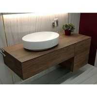 500.771.01.2 VariForm Умивальник овальний, вставний на стільницю, 55х40см, без отвору, без перелива, Geberit фото 4