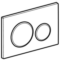 115.882.SN.1  Sigma20 round Клавіша змиву, подвійний змив, нержавіюча сталь матово/полірована/матова Geberit фото 1