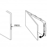 152953 GLOBE клавіша подвійного змиву, сіра (1 сорт) OLI фото 5