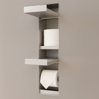 SESAMO5 Тримач туалетного паперу і запасного рулону, нерж. сталь (1 сорт) ANTONIO LUPI фото 2