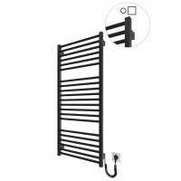 6.1.0404.06.BM Рушникосушка ел. HF Derby 1170х530 чорний мат, в комплекті з прих.підкл (1 сорт) Hygge Family