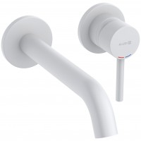 382455376 BOZZ Змішувач для раковини зі стіни, білий мат (1 сорт) Kludi