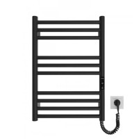 6.1.0300.06.BM Рушникосушка ел. HF Greenwich 570x430 чорний мат, в комплекті з прих.підкл (1 сорт) Hygge Family фото 1
